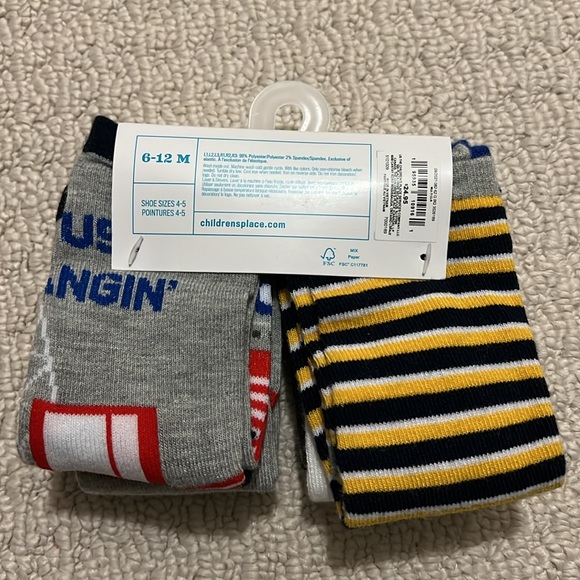 NWT - Toddler Truck Themed Crew Socks with grips on bottom - 6 pairs. Size 6-12M - Picture 4 of 8